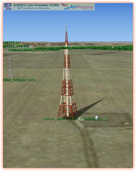 Antena en final de 23 de LEVD