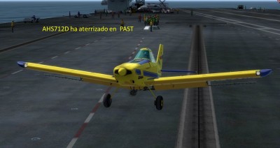 Toma asegurada en el portaaviones Príncipe de Asturias