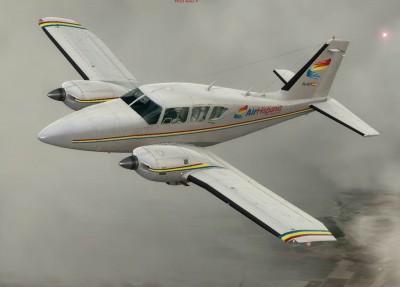 ALABEO PA23 AZTEC F 250 P3D FSX en practicas TMA Málaga
